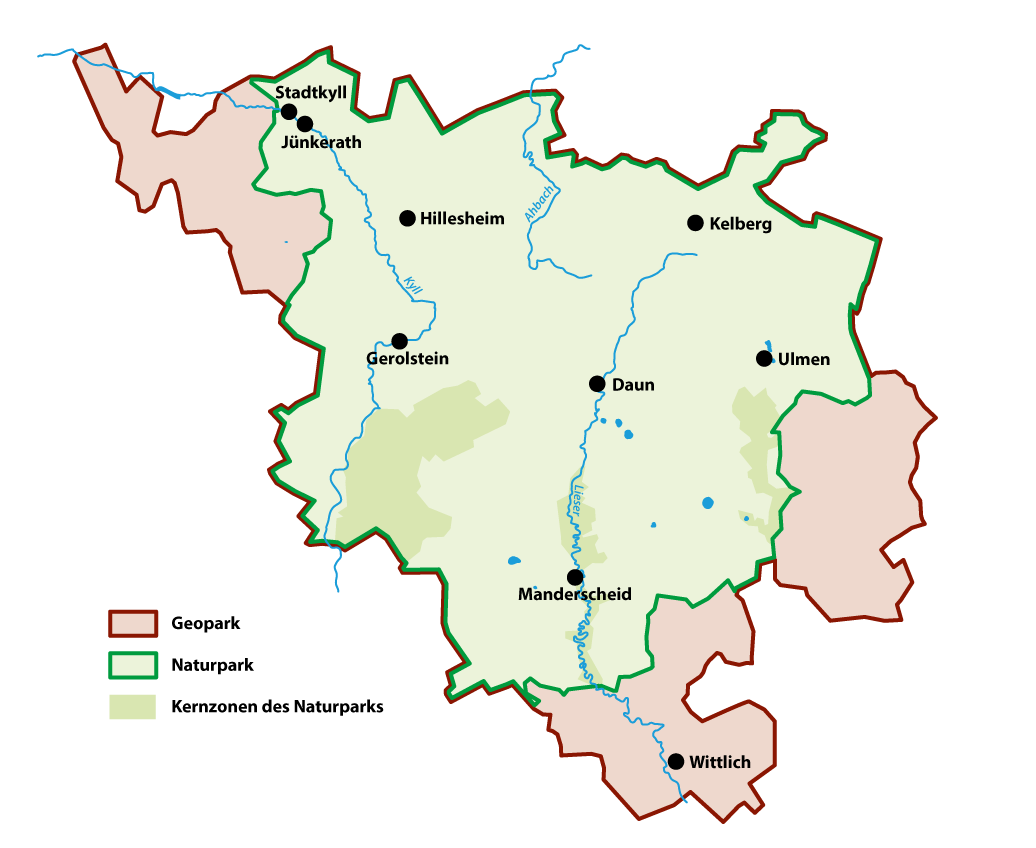 Map of Geopark Vulkaneifel